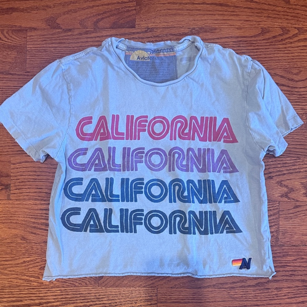 Aviator Nation California Graphic Tee - Gray